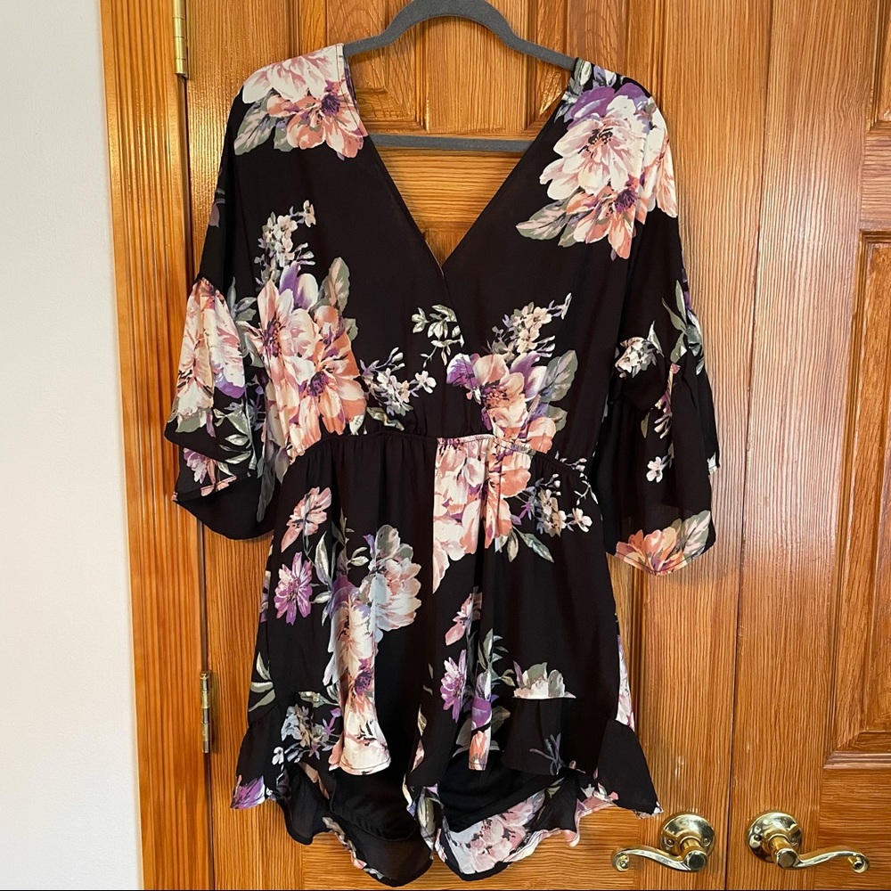 Forever 21 Plus floral romper